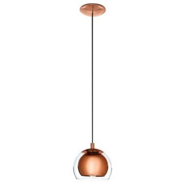 EGLO Rocamar hanglamp - E27 - Ø19 cm - glas - Koperkleurig product