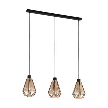 EGLO Adwickle Hanglamp - E27 - 87 cm - Zwart/Bruin product