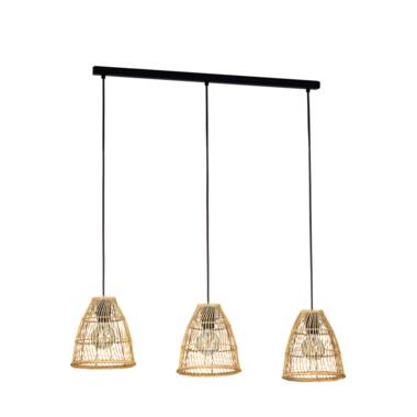 EGLO Ayesgarth Hanglamp - E27 - 91 cm - Zwart/Hout product