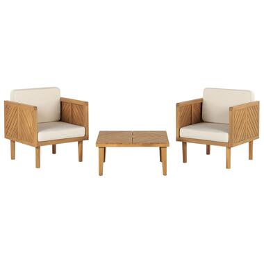 Ensemble pour bistro avec coussin Bois Bois clair BARATTI product