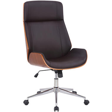 CLP Chaise de bureau Varel - Similicuir – Noyer / Marron product