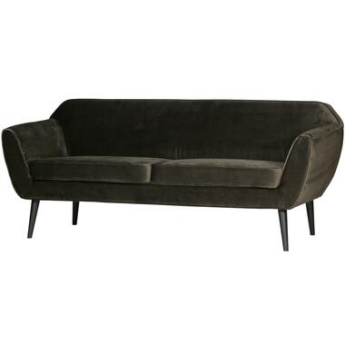 Sofa - Velours - Vert Chaud - 75x187x82 - WOOOD - Rocco product