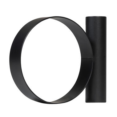 QUVIO Kaarsenstandaard metaal met rond handvat - Zwart product