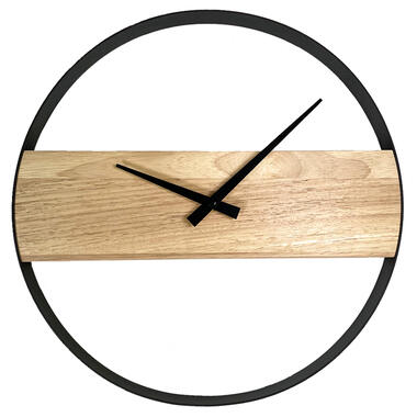 QUVIO Horloge murale moderne et en bois - Diamètre 36 product