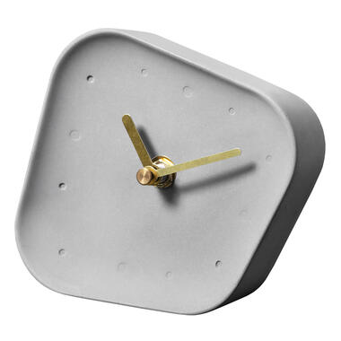 QUVIO Horloge de table - 3,5 x 11,5 x 11,5 cm - Gris product
