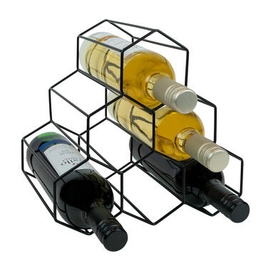 QUVIO Porte-bouteilles - Pour 6 bouteilles - Noir product