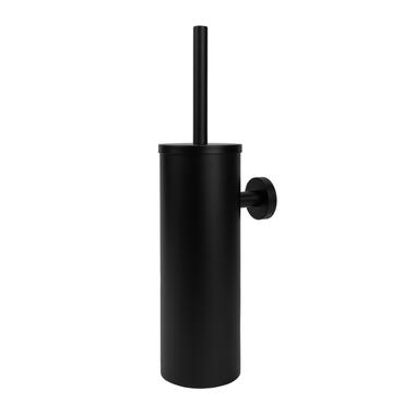 QUVIO Toiletborstelhouder wand - metaal - Zwart product