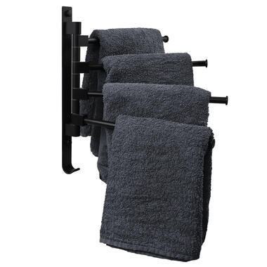 QUVIO Porte-serviettes avec 4 bras - Réglable product