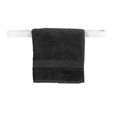 QUVIO Handdoekhouder platte stang met ronding - Wit - 50 cm product
