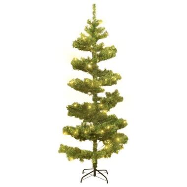 vidaXL Arbre de Noël hélicoïdal pré-éclairé et support vert 180 cm PVC product