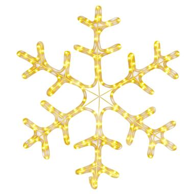 vidaXL Figure de flocon de neige de Noël et 144LED Blanc chaud 59x59cm product