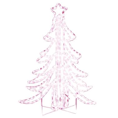 vidaXL Kerstfiguur kerstboom met warmwitte LED's 87x87x93 cm product