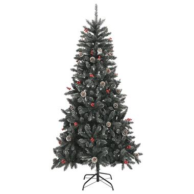 vidaXL Kunstkerstboom met standaard 210 cm PVC groen product