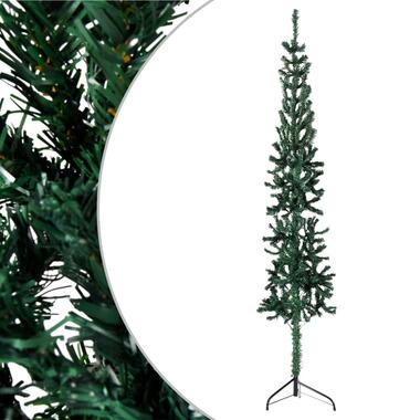 vidaXL Demi sapin de Noël artificiel mince avec support Vert 120 cm product