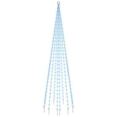 vidaXL Sapin de Noël sur mât de drapeau 310 LED Bleues 300 cm product
