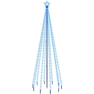 vidaXL Kerstboom met grondpin 310 LED's blauw 300 cm product