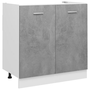 vidaXL Armoire de plancher d'évier Gris béton Bois d’ingénierie product