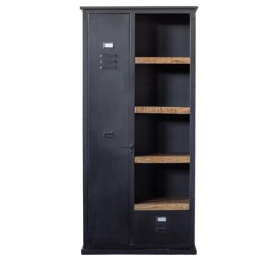 Lockerkast Zwart Metaal - 95x42x200cm - Wandkast Lifestyle product