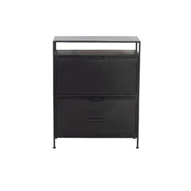 Schoenenkast Zwart - Metaal - 70x32x90cm - Kast Locker product