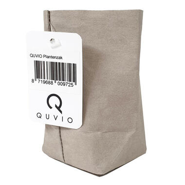 QUVIO Plantenzak uitwasbaar 7,5 x 7,5 x 12 cm (lxbxh) grijs product