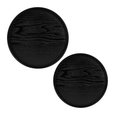 QUVIO Houten dienblad rond - set van 2 (24 cm en 27 cm) product