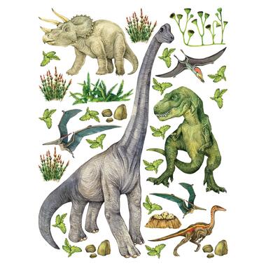 Sanders & Sanders muursticker - dinosaurussen - groen - 85 x 65 cm product