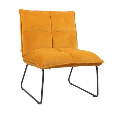 Velvet fauteuil Maud Oker Geel - Stof - Okergeel product