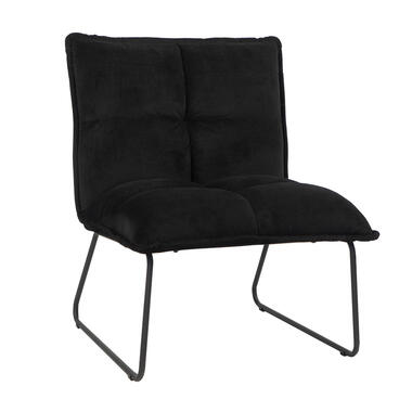Malaga fauteuil industriel noir velours product