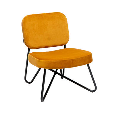 Julia fauteuil industriel jaune velours product