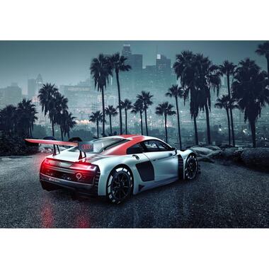 Komar fotobehangpapier - Audi R8 L.A. - grijs en rood - 368 x 254 cm product