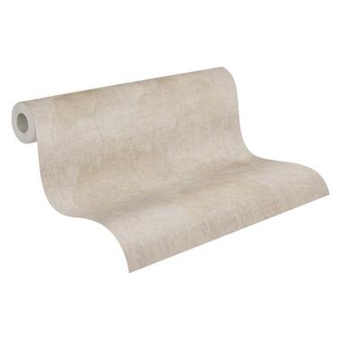 A.S. Création behang - ginkgo bladeren - beige - 53 cm x 10,05 m - AS product