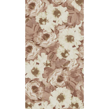 ESTAhome fotobehang - vintage bloemen - oudroze - 150 x 279 cm product