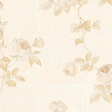 A.S. Création behangpapier - bloemen - crème - 53 cm x 10,05 m - AS product