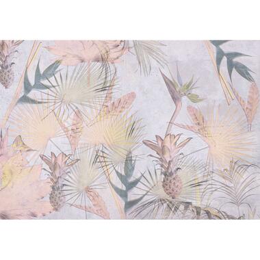 Komar fotobehang - Tropical Concrete - roze en blauw - 368 x 254 cm product