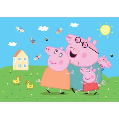 Sanders & Sanders fotobehang - Peppa Pig - groen, blauw en roze - 1.82 x 2.52 m product