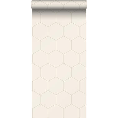 ESTAhome behangpapier - hexagon - zandkleurig - 0,53 x 10,05 m product