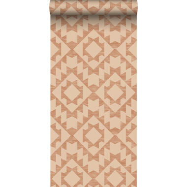 ESTAhome behangpapier - Marrakech aztec tapijt - terracotta - 53 cm x 10,05 m product