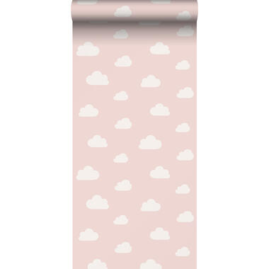 ESTAhome behangpapier - wolkjes - zacht roze - 0.53 x 10.05 m - 139562 product