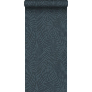 ESTAhome behangpapier - palmbladeren - donkerblauw - 0.53 x 10.05 m product