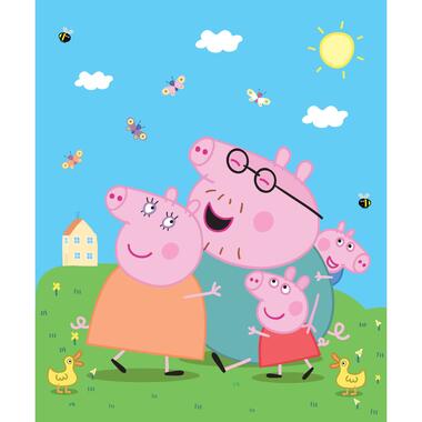 Sanders & Sanders fotobehangpapier - Peppa Pig - groen, blauw en roze product