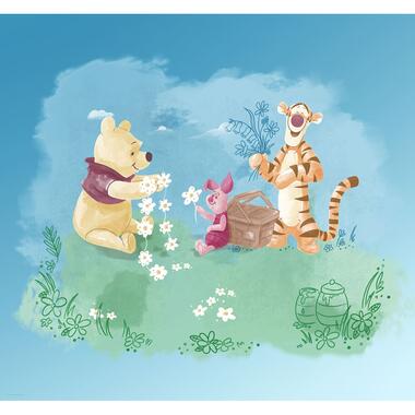 Disney fotobehang - Winnie de Poeh - blauw en groen - 300 x 280 cm product