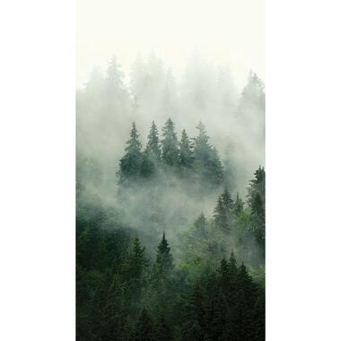 Sanders & Sanders fotobehang - berglandschap met bomen - groen - 1,5 x 2,7 m product