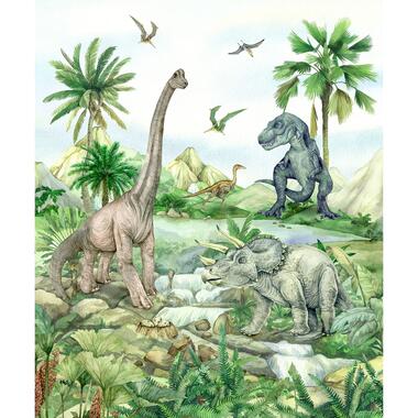 Sanders & Sanders fotobehang - dinosaurussen - groen - 2,25 x 2,7 m product