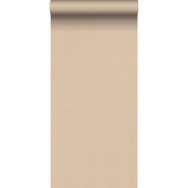 ESTAhome behangpapier - linnenstructuur - warm beige - 0,53 x 10,05 m product