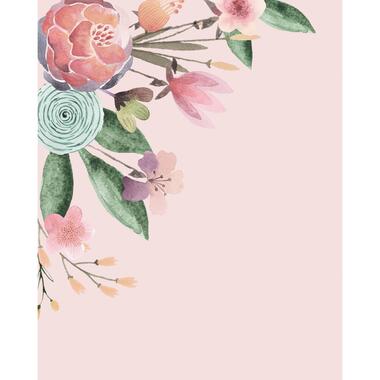 Komar papier peint panoramique - Fleur Bisou - rose - 200 x 250 cm product