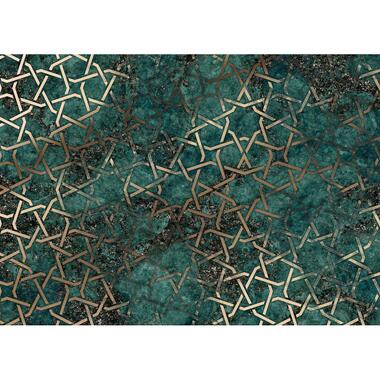 Komar papier peint panoramique - Starlight - bleu canard et or - 350 x 250 cm product