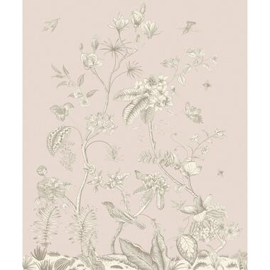 Sanders & Sanders fotobehang - bloemmotief - beige - 2,25 x 2,7 m product