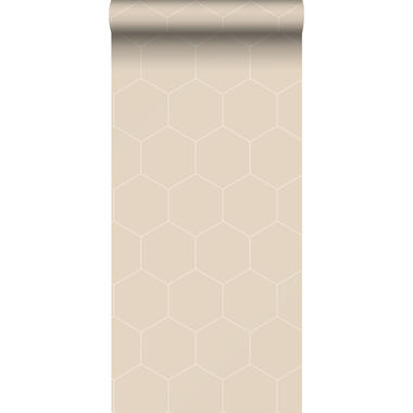 ESTAhome behangpapier - hexagon - beige - 0,53 x 10,05 m - 139552 product