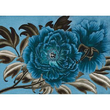 Komar fotobehangpapier - Royal Peony - blauw - 350 x 250 cm - 610015 product