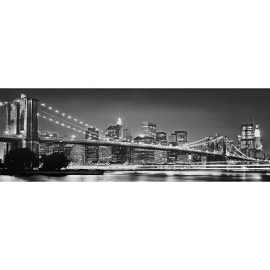 Komar fotobehangpapier - Brooklyn Bridge - zwart wit - 368 x 127 cm product